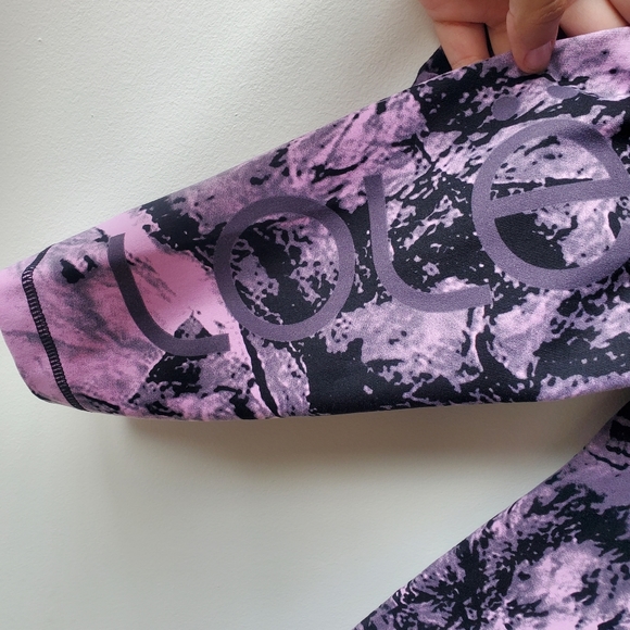 LOLE Sierra Leggings Ankle High Waist Black Erosion Small - Picture 8 of 13